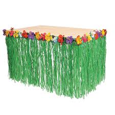 Luau Table Skirts Hibiscus Tablecloths Grass Table Skirt Raffia Table Skirt Luau Party Decorations Hawaiian Luau Party Decorations Luau Theme Party