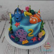 Nemo birthday cake pin marlin disney finding nemo fish pvc toy figure birthday cake. Findet Nemo Torte Finding Nemo Cake Nemo Kuchen Themenbezogene Torten Kinder Kuchen