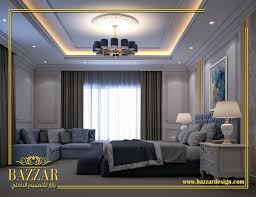 غرفه نوم باللون الابيض ممزوج مع اللون الكحلي مع اضاءه خافته وهادئه Bedroom White Color Features A Quie Living Room Design Modern Living Room Designs Design