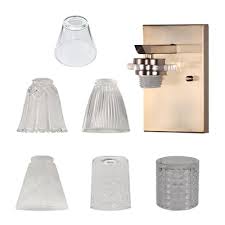 Textured Glass Vanity Light Shade