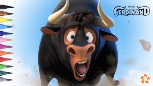 Ferdinand the big bull with a huge heart who is often mistaken for his huge beastly look. Ferdinand 2017 How To Draw And Color Ferdinand Coloring Pages For Kids With Color Kids Tv Youtube