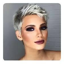 Buzzed sides in dual textures of gray turning to black, add. 104 Long And Short Grey Hairstyles 2021 Style Easily