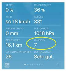 It tells you the times during the day that you need to be. Der Uv Index Oft Missachtet Aber Fur Gesunde Haut Immer Wichtiger Eine Zahl In Presseportal
