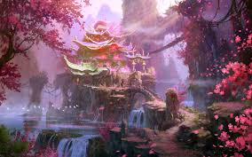 Fantasy Landscape Wallpapers Hd For Desktop Backgrounds Cgi shapes of abstract 4k. fantasy landscape wallpapers hd for