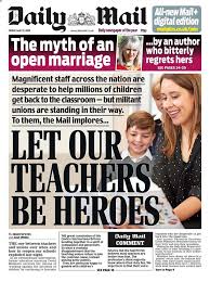It is hard to believe that there is a single person alive, mail reader or not, that can agree with this headline. Daily Heil S Teacher Shaming Propaganda Campaign Is Potentially Deadly And Racist Too Vox Political