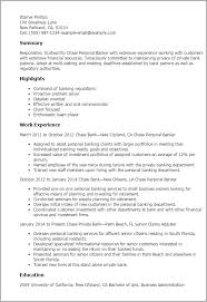 Personal cv banker uk example. Personal Banker Resume Templates Rengu