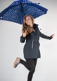 Anndora De Regenjacke Damen Marineblau Gr 38 48 Wasserdicht Zum Online Shop Regenjacke Regenjacke Damen Jacken