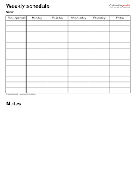 Employee work schedule template is often used in weekly work schedule template, work schedule, schedule template and business. Free Weekly Schedules For Pdf 18 Templates