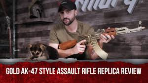 Big thanks to goat guns, now i'm hooked on firearm replicas! Denix Gold Replica Ak 47 Style Assault Rifle Replica Gun Review Featuring Nova Youtube