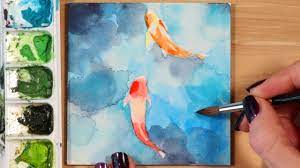 Watercolor painting is gaining the spark and interest of many painters today. Easy Watercolor Painting Ideas Koi Fish Youtube