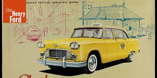 Image result for Federal Yellow 1956 Checker Taxi