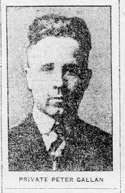 Picture of Peter Gallant from Norwich Bulletin, CT, article Norwich  Answered the Call to Arms.