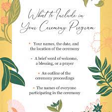 This is why it is easier to get some inspiration or ideas from a template or script that has been written before. Wedding Program Wording How To Write One In 3 Easy Steps
