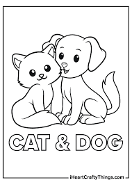 Just like there are dog people in th. Dog And Cat Coloring Pages Updated 2021