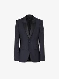 Made from wool and cashmere, discover designer women's long coats from valentino, gucci, alexander mcqueen and more at harvey nichols. Slim Fit Tuxedo In Wool And Mohair With Satin Collar Givenchy Paris