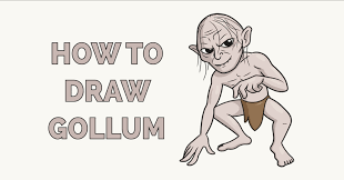 How To Draw Gollum - Really Easy Drawing Tutorial