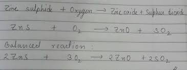 Once again, the translation between word equation, picture equation and chemical equation is reinforced with exercises and examples. Write Balanced Chemical Equations For The Following Word Equation Zinc Sulphide Oxygen Rightarrow Zinc Oxide Sulphur Dioxide