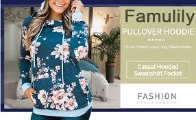 Check out our flower pattern sweatshirt selection for the very best in unique or custom, handmade pieces from our shops. Famulily Women S Floral Printed Casual Long Sleeve Hoodie Pullover Sweatshirts At Amazon Women S Clothing Store