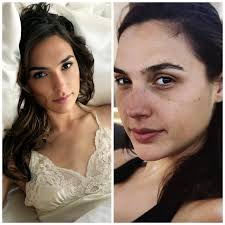 Gal Gadot with and without photoshop and makeup : rpics