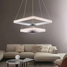 If you have particularly low ceilings, a pendant or modern chandelier could prove to be a bit of an obstacle. 1 Light Dimmable Square Ring Crystal Chandelier Modern Dining Room Lamp Hanging Pendant Light Pendants Lamps Circle Lighting Ceiling Lamps Indoor Fixtures With Remote Control 110 120v 220 240v 7451455 2021 431 87