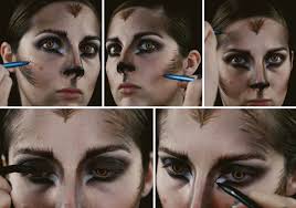 glam werewolf makeup tutorial