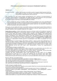 Lezioni Appunti Di Programmazione Di Viaggi