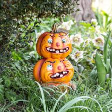 Gartendeko für eine individuelle und stilvolle gestaltung. Gartenfigur 2er Kurbis Gruslige Kurbisfigur Dekoration Garten Terasse Gartendeko Garten Deko Gartendekoration