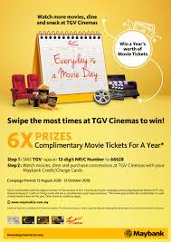 Get better at managing your finances by consolidating all of your credit card balances from other banks with us. Tgv Cinemas Swipe And Win Campaign With Your Maybank Cards Best Credit Co Malaysia