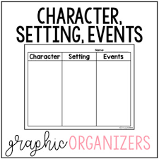 Character Setting Events Graphic Organizer Worksheets Tpt