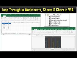 Loop Through In Worksheets Sheets Chart In Vba Youtube