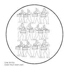 Want to discover art related to 12drummersdrumming? 12 Days Of Christmas 12 Drummers Drumming Coloring Page