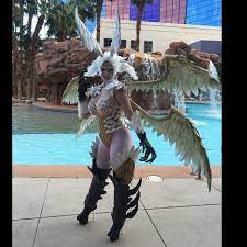 A time came, however, when the evil that saturated the land below began to reach upwards and infect the skies above. Hear My Thoughts Soo Cool Cosplay Garuda Ffxiv Ffxivfanfest At