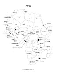 A Printable Map Of The Continent Of Africa Labeled With The Names Of Each African Nation It Is Ideal For Study Purposes A Africa Map World Geography Geography