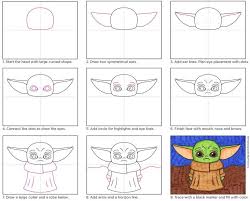 How To Draw Baby Yoda Art Projects For Kids Star Wars Art Drawings Yoda Art Baby Drawing