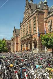 Hundreds Of Bikes In Front Of The Main Entrance Of The Rug University Of Groningen In The Netherlands Patriciahofmees Leiden Netherlands Netherlands Groningen