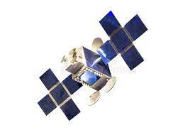Satellite With Solar Cell Panel Model Isolated On White Background With Clipping Ad Panel Model Cell Satellite S Solar Cell White Background Solar