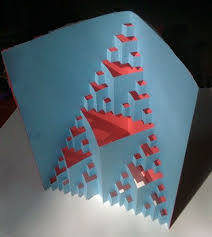 Triangle Fractal Cutout Fractalfoundation Org Math Art Projects Math Art Geometric Origami