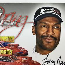 Larry Nance Autograph NHRA Promotional Card 8x10
