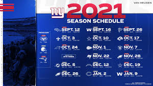 Specific dates and start times for such designated week 15. Giants Release Official 2021 Nfl Schedule