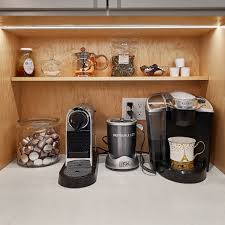 To create your own coffee station, plan out exactly what you want, taking into consideration the limitations and space offered by your kitchen. 3 Types Of Kitchen Beverage Centers To Consider The Kitchen Company
