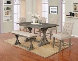 Maybe you would like to learn more about one of these? D305 6pc Bg 6 Pc Gracie Oaks Clarissa Gray Finish Wood Counter Height Dining Table Set