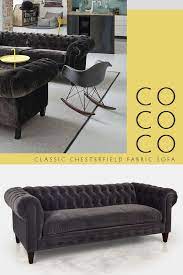 Chesterfields Look Great In Contemporary Settings Our Cococo Classic Chesterfield Sofa Is Sure Modern Chesterfield Sofa Fabric Sofa Classic Chesterfield Sofa