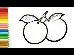 Gambar hitam putih untuk membuat lukisan mozaik. Gambar Buah Jeruk Hitam Putih