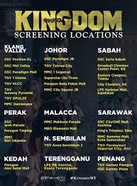 The company said, adding that redemption is subject to showtime and seat availability. Primeworks Studios Film Staysafe On Twitter Screening Locations For Kingdom Mark Your Calendars And Make A Date With Kento Ryo Kanna Masami And Gang For Updates On Showtimes Go To Https T Co R782xa25op