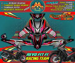 Revo motor are made from quality materials enhancing durability for working even in high impact environments. Cod Stiker Revo Fit Fi Decal Stiker Motor Revo Fit Fi Decal Motor Honda Revo Fit Fi Decal Stiker Full Body Honda Revo Fit Fi Desain Racing Team Spec B