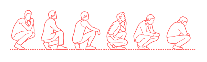 Crouching Men Side Dimensions Drawings Dimensions Com In short, crouching gave a consistent accuracy benefit across all guns, making it easier to know how any gun would perform when crouched.