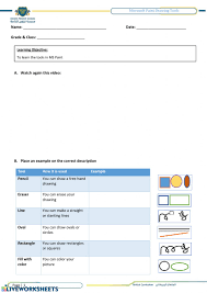 The color by number app has been designed for both adults and children and can be a great way to enhance. Ms Paint Drawing Tools Worksheet