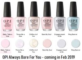Opi Always Bare For You 2019 Sheer Shades In 2019 Opi Nail