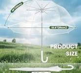 Amazon.com: 16 Pack Clear Bubble Wedding Umbrellas, High ...