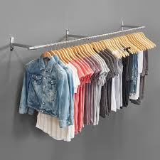 Clothing rails offer a variety of benefits besides storing your clothes; 2m Wall Mounted Chrome Tube With Wall Fix Arms